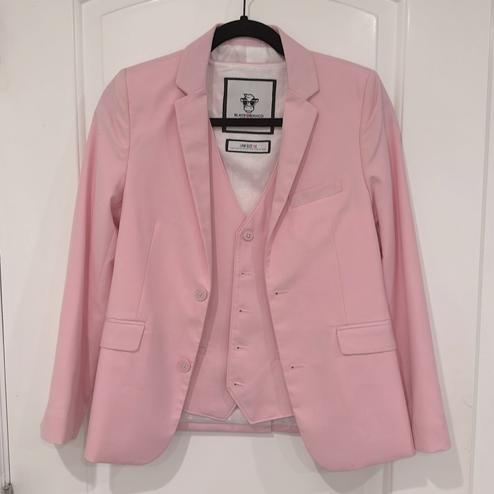 Kids Pink Matching Suit Set - Picture 3 of 6